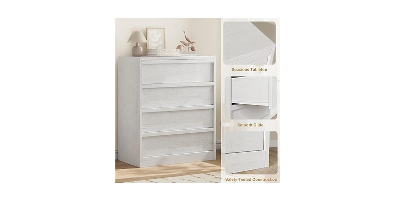 gaomon 4 Drawer Dresser for Bedroom