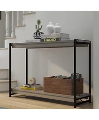 gaomon 40" 2-Tier Console Table with Storage Shelf
