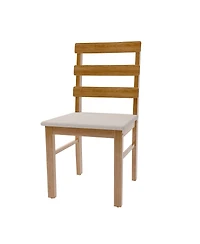 Streamdale Furniture Scandinavian Style Upholstered Dining Chair (Original Wood)
