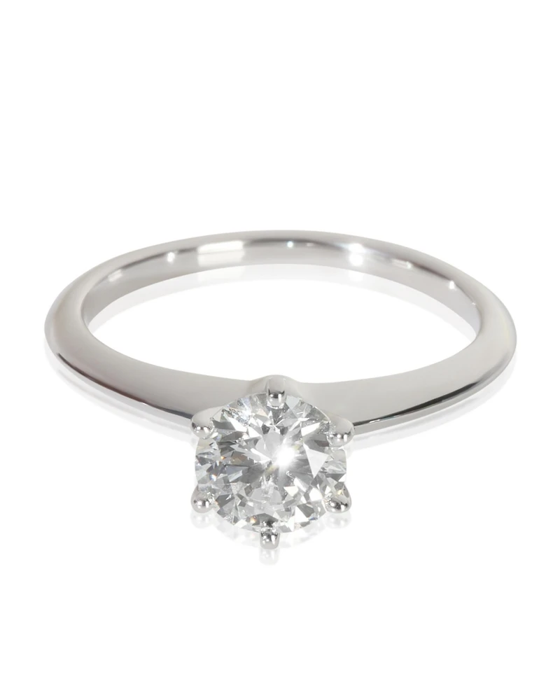 Pre-Owned Tiffany & Co 0.91 ct Round Brilliant Diamond Engagement Ring