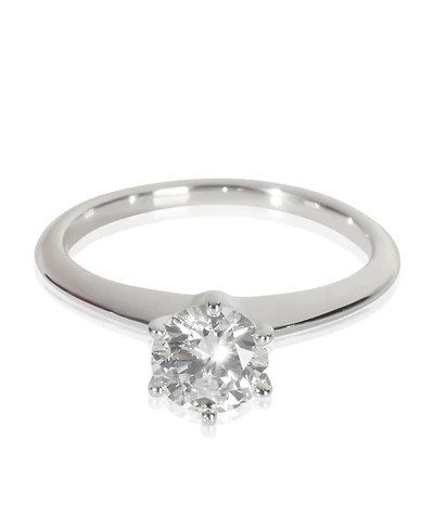 Pre-Owned Tiffany & Co 0.91 ct Round Brilliant Diamond Engagement Ring