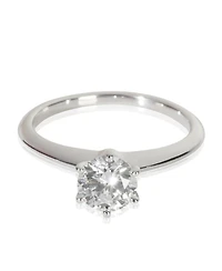 Pre-Owned Tiffany & Co 0.91 ct Round Brilliant Diamond Engagement Ring