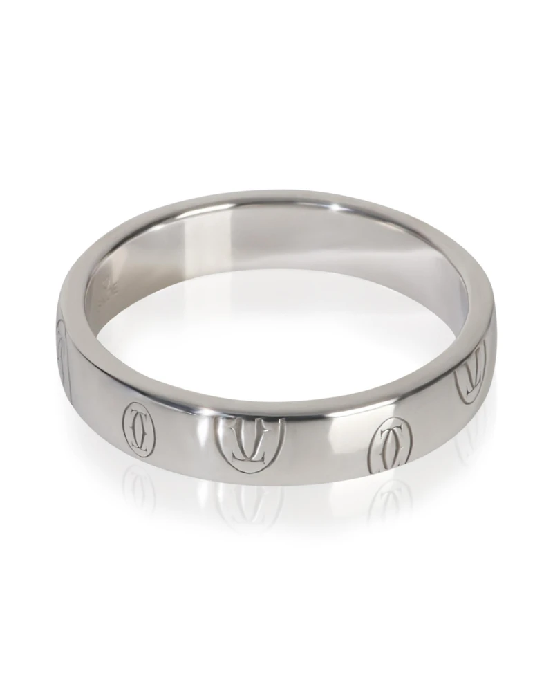 Pre-Owned Cartier White Gold Happy Birthday Band