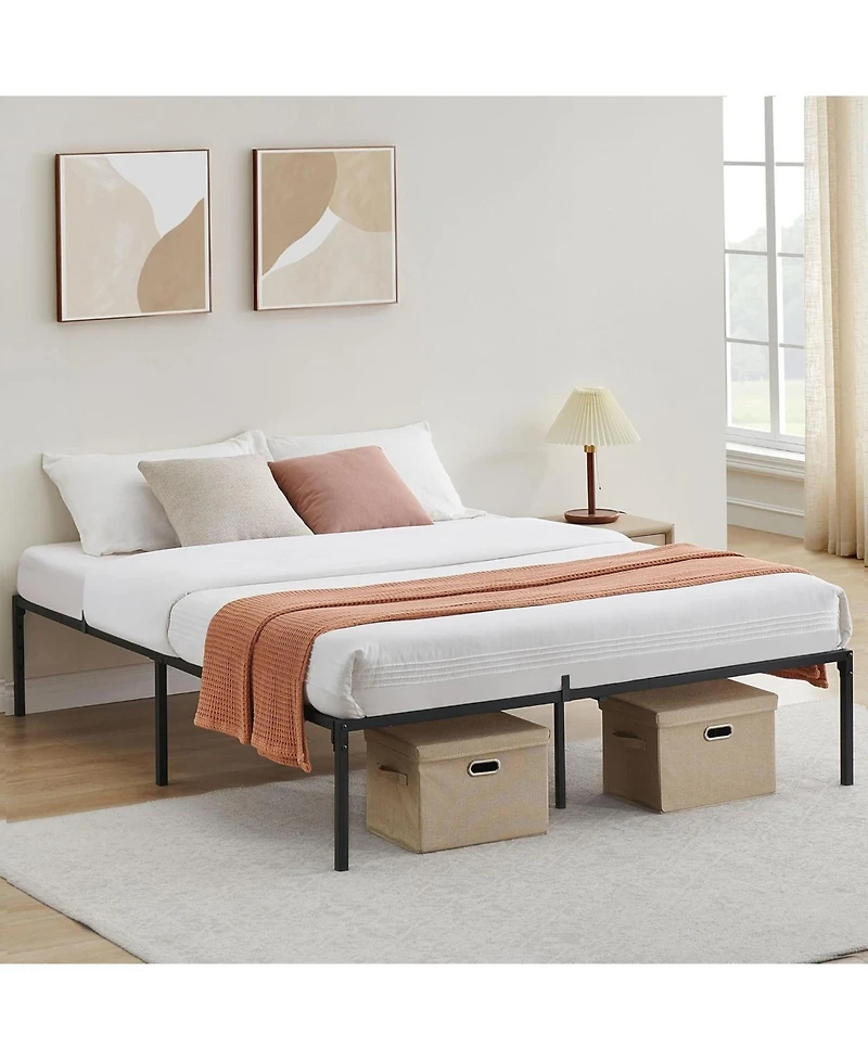 gaomon Full 10 Inch Metal Bed Frame Sturdy Steel Slats No Box Spring Needed Mattress Foundation Easy Set Up No Noise