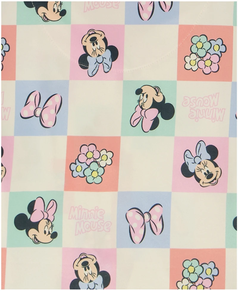 Minnie Mouse Girls' 2T-4T Printed Short-Sleeve Top and Shorts, 2-Piece Set