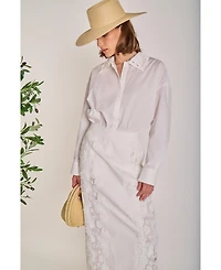 English Factory Women's Crochet Collar Detailed Shirt