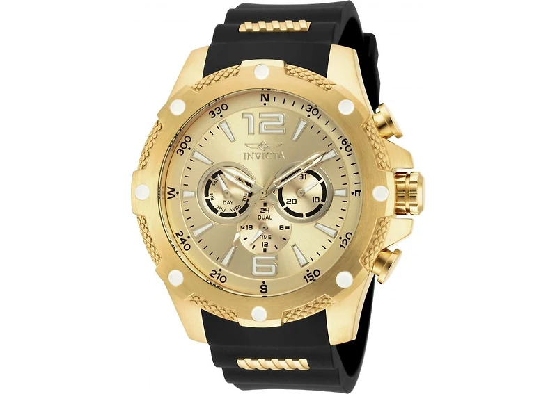 Invicta Men's 19660 I-Force Quartz Chronograph Gold Dial Watch