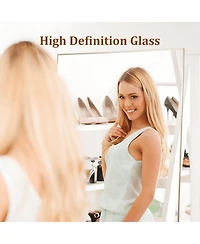 Homfan Full Length Mirror 71" x 31", Large Floor Mirror Free Standing, Full Body Mirror for Bedroom Living Room Gym, Mirror