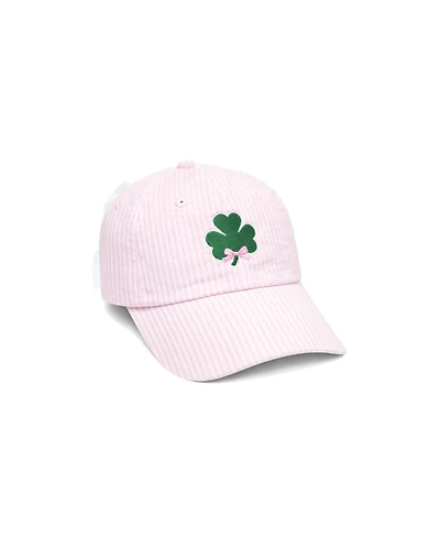 Bits & Bows Girls Little/Big Shamrock Bow Baseball Hat