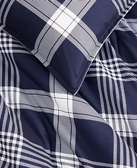 Tommy Hilfiger Huntingdon Plaid Washed Microfiber -Pc. Comforter Set