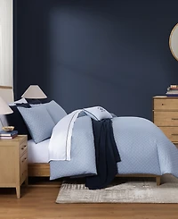 Tommy Hilfiger Trellis Flag Cotton Reversible 3-Pc. Duvet Cover Set