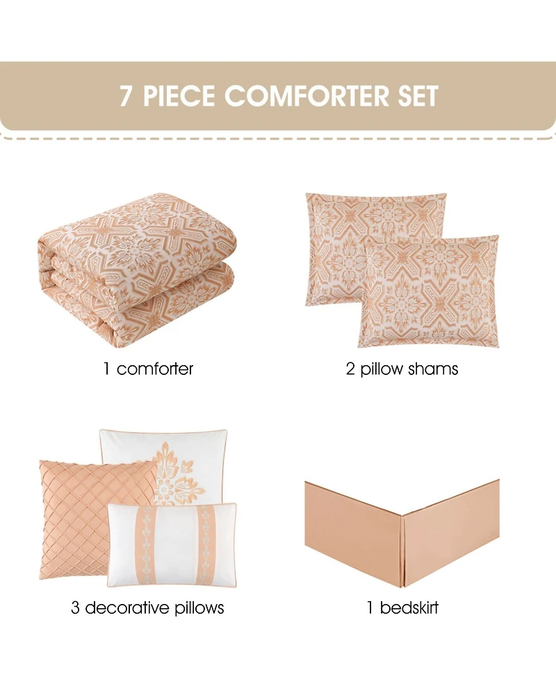 Stratford Park Ethan Geometric 7-Pc. Comforter Set