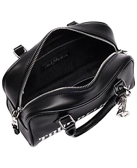 True Religion Bombe Logo Satchel with Charm