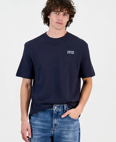Guess Men's Seaside Paint Cotton Graphic T-Shirt