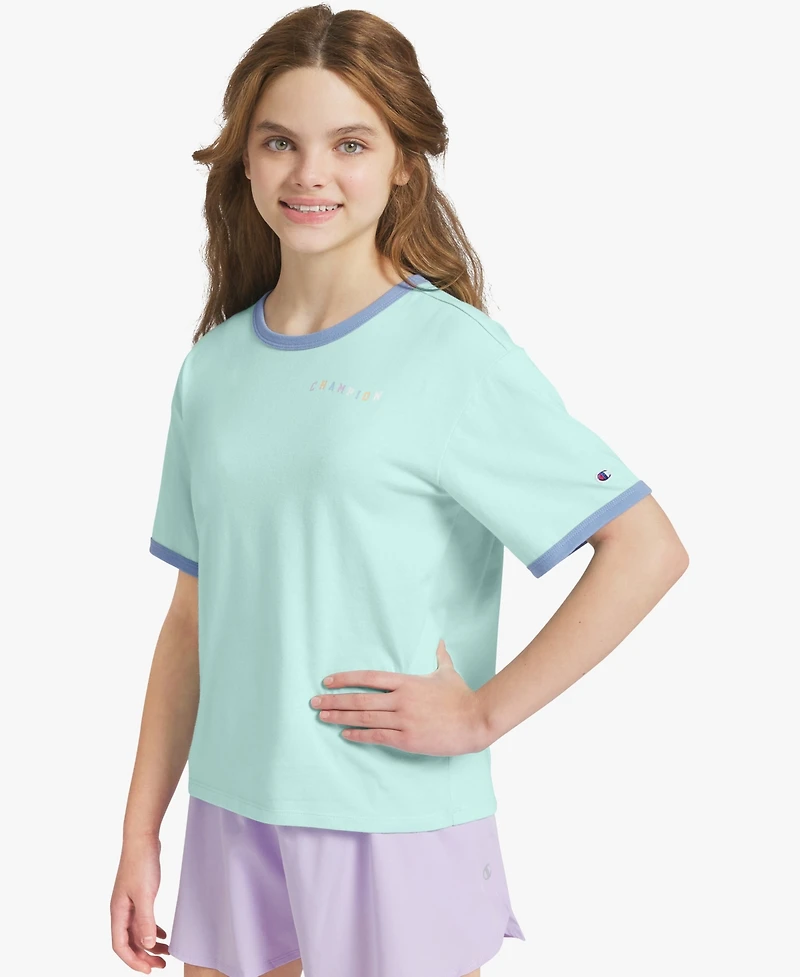 Champion Big Girls' 7-16 Crewneck T-Shirt