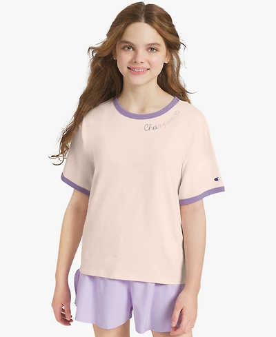 Champion Big Girls' 7-16 Crewneck T-Shirt