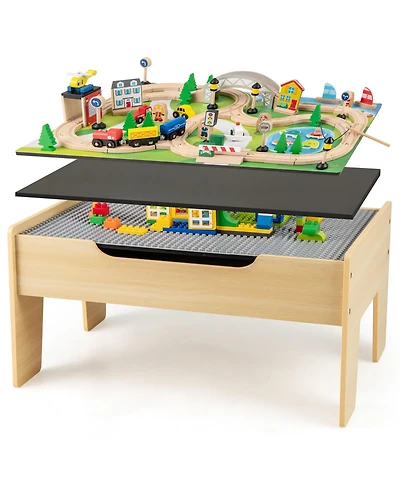 Mecale 78-Piece Activity Railway Playset for Kids, Ages 18 Months