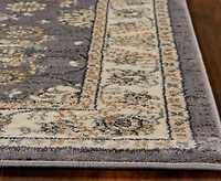 Kas Avalon Kashan 5608 Grey/Ivory 2' x 7'7" Runner Area Rug