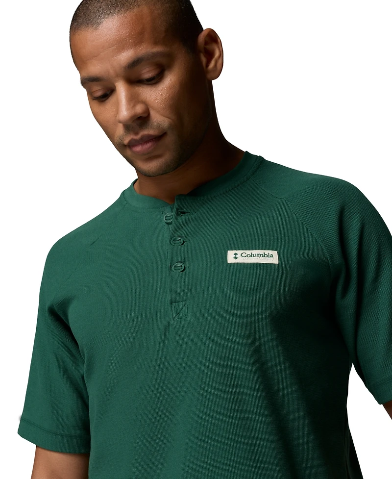 Columbia Men's Acker Rock Knit Short-Sleeve Henley Shirt