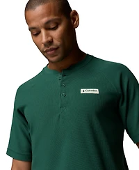 Columbia Men's Acker Rock Knit Short-Sleeve Henley Shirt