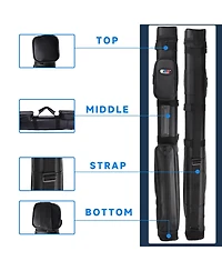 Gse Games & Sports Expert 2x2 Square Hard Billiard Pool Cue Stick Carrying Case, Case 