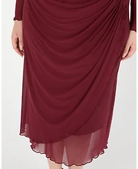 Estelle Plus Annalise Mesh Midi Skirt