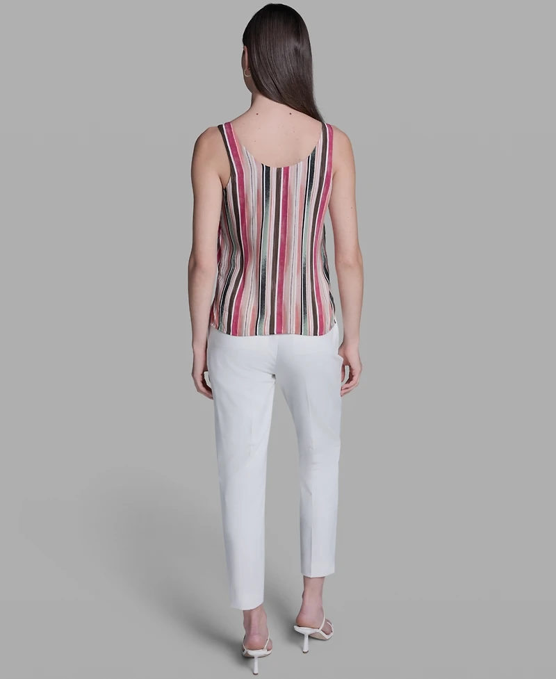 Bcbg Women's Striped Sleeveless Top