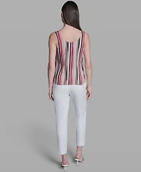 Bcbg Women's Striped Sleeveless Top