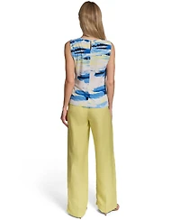 Calvin Klein Women's Printed Crew Neck Camisole Top