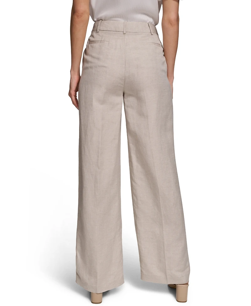 Calvin Klein Women's Mid-Rise Wide-Leg Pants
