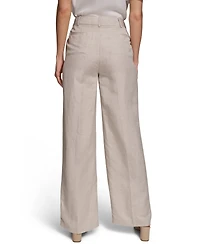 Calvin Klein Women's Mid-Rise Wide-Leg Pants