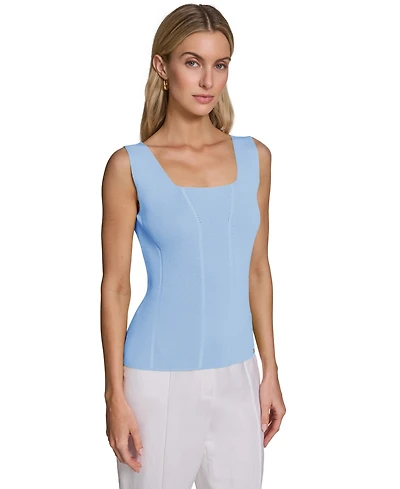 Calvin Klein Women's Scoop Neck Sweater Tank Top