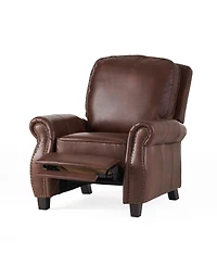 Streamdale Furniture Streamdale Neville Pu Recliner: Contemporary, Upholstered Comfort with Rubber Wood Legs
