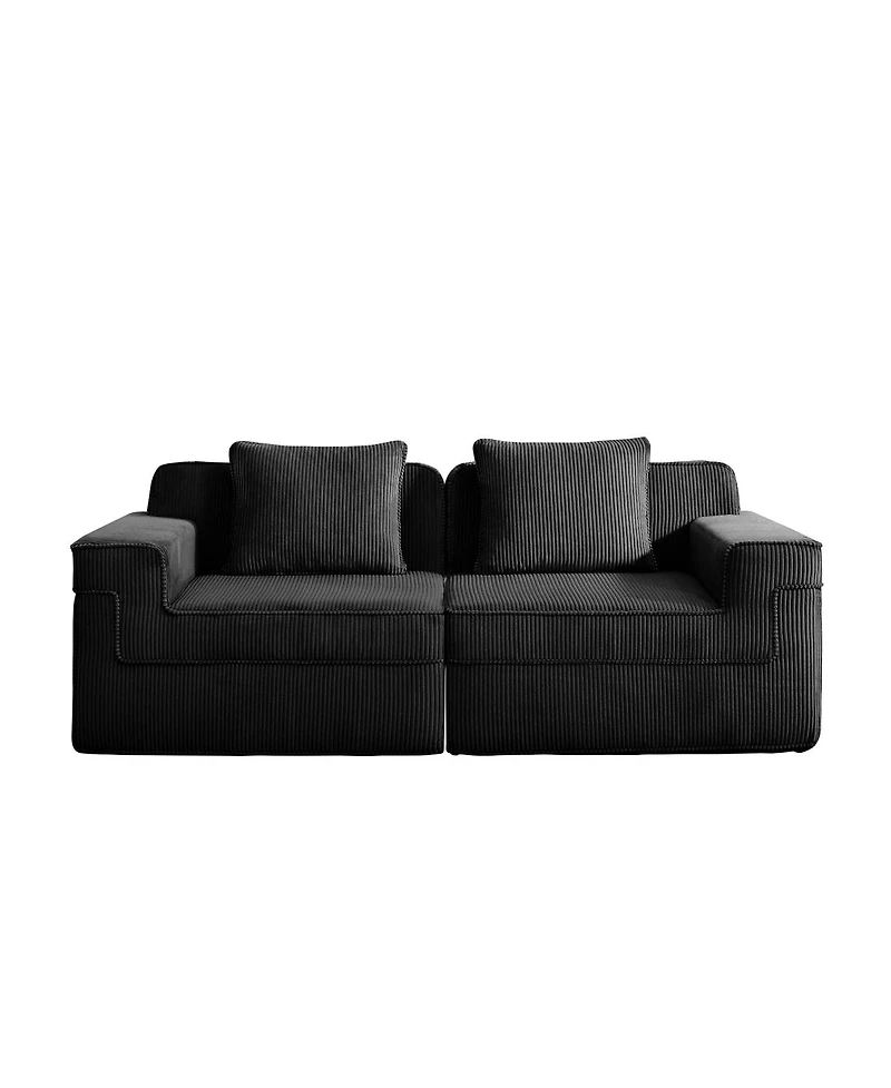Streamdale Furniture Cloud Boneless Sofa: Plush Corduroy, Unmatched Comfort, Easy Setup