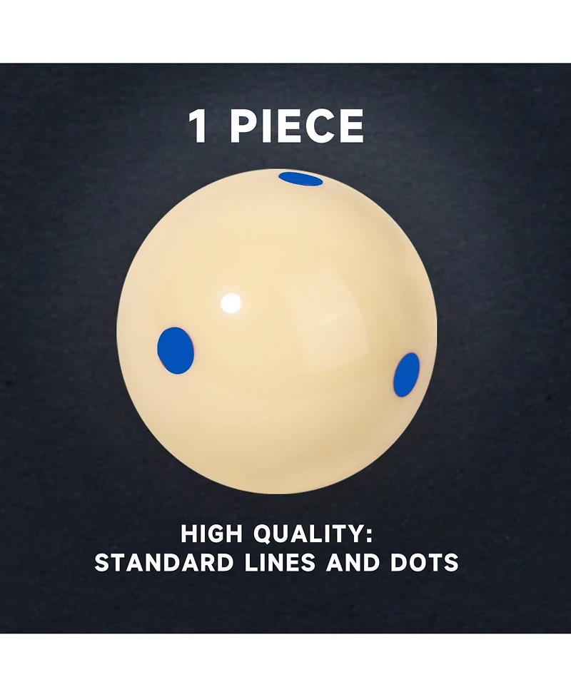 Gse Games & Sports Expert Blue Dot Training Cue Ball, Aaa-Grade Pro Cup Standard Pool Billiard Cue Ball