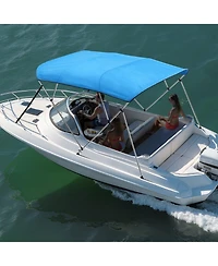 Mecale 4 Bow Boat Bimini Top 8 Ft with Aluminum Frame