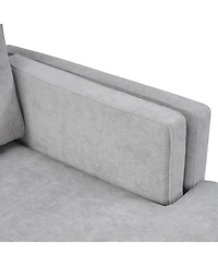 Streamdale Furniture Modern Chaise Lounge Sofa Bed 53.5" Upholstered Sofa Couch