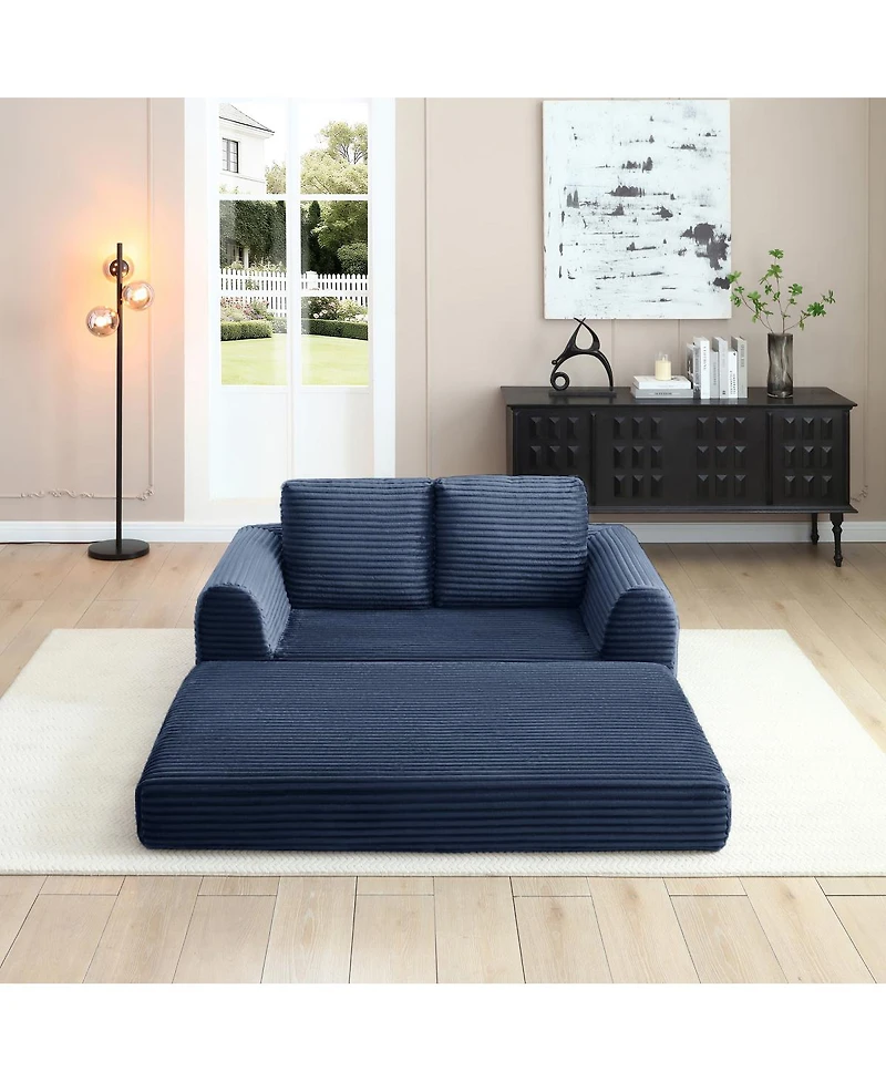 Streamdale Furniture 2-in-1 Folding Convertible Sofa Bed