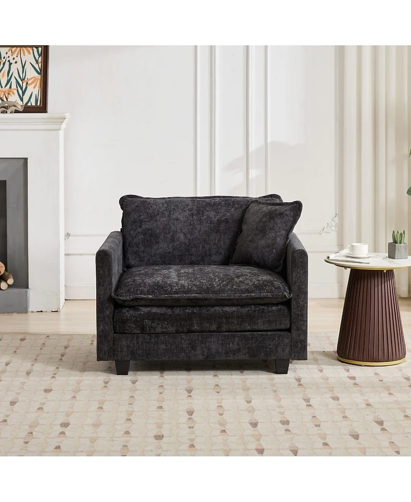 Streamdale Furniture Streamdale Cloud Sofa Single Seat (No Ottoman), Modern Sectional Couch