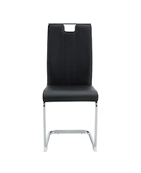 Streamdale Furniture Set of 4 Pu bow chairs for industrial & modern homes