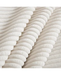 Streamdale Furniture Corduroy 2-Seater Sofa with Storage Footrests