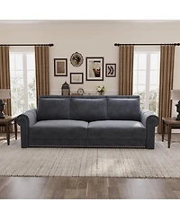 Streamdale Furniture Chesterfield King Pull Out Sleeper Sofa Bed, Velvet