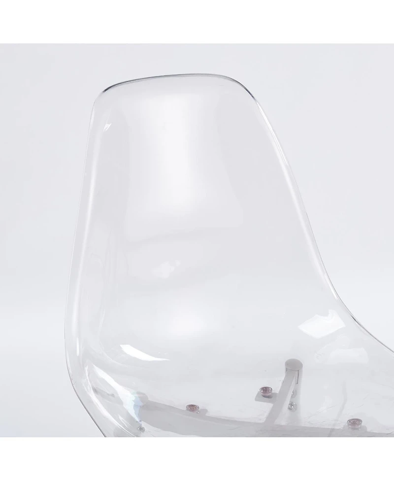 Streamdale Furniture 5pcs Dining Set, Metal Leg Mid-century Table and Chair Set