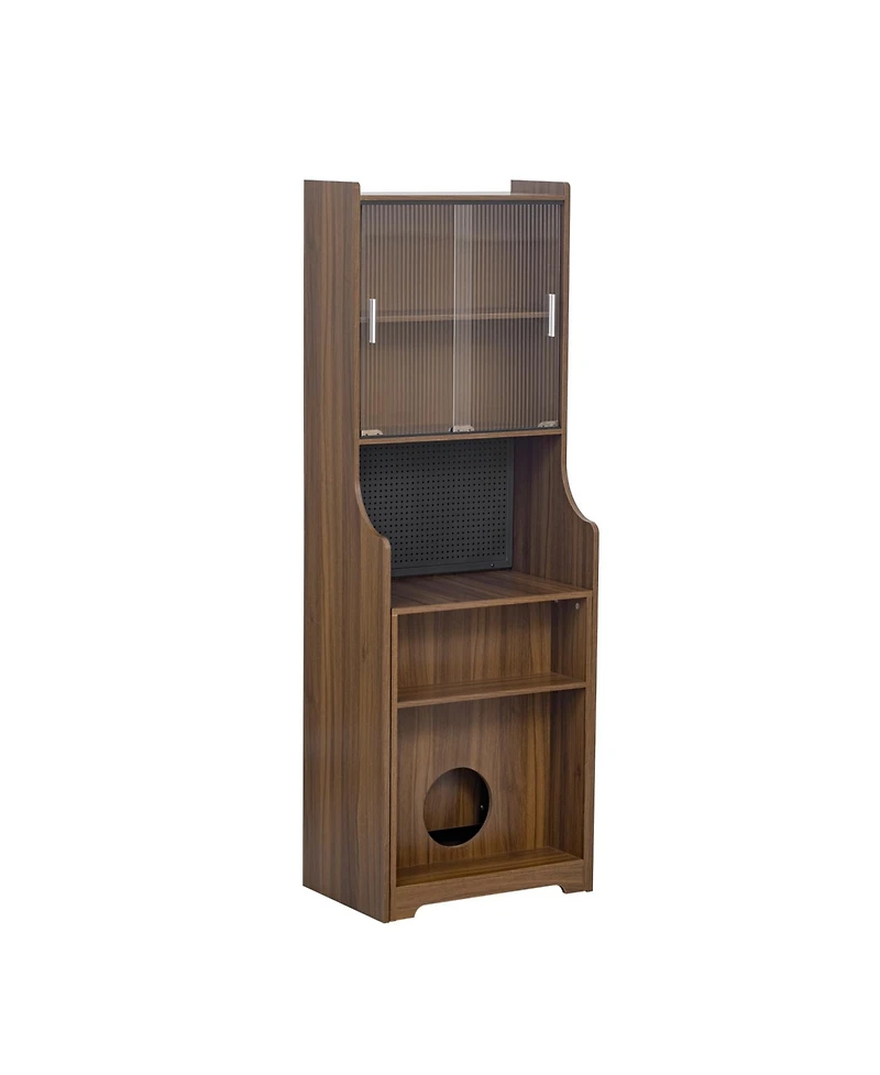 Streamdale Furniture Mid-Century Modern Cat Cabinet