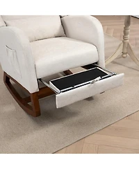 Streamdale Furniture Modern Rocking Chair with Footrest