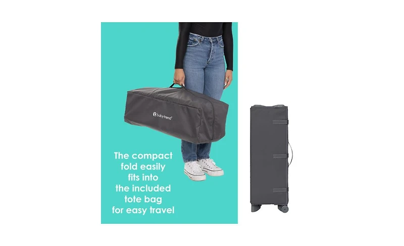 Baby Trend Kids Trend Comet Quick-Fold Playard with Hanging Bassinet