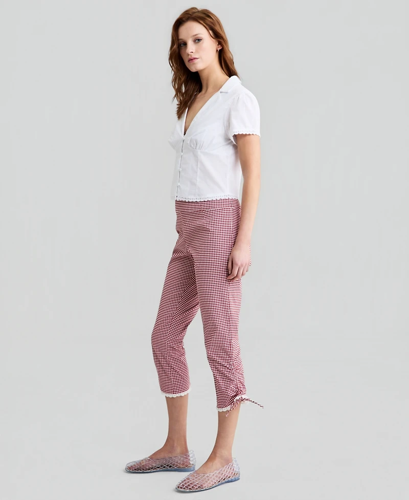And Now This Women's Gingham Capri Pants, Macy's Exclusive