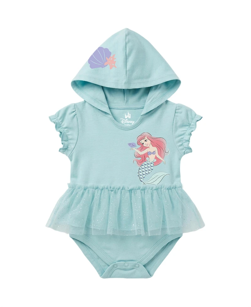 Disney Baby Girls' The Little Mermaid Print Bodysuit, 2-Pack