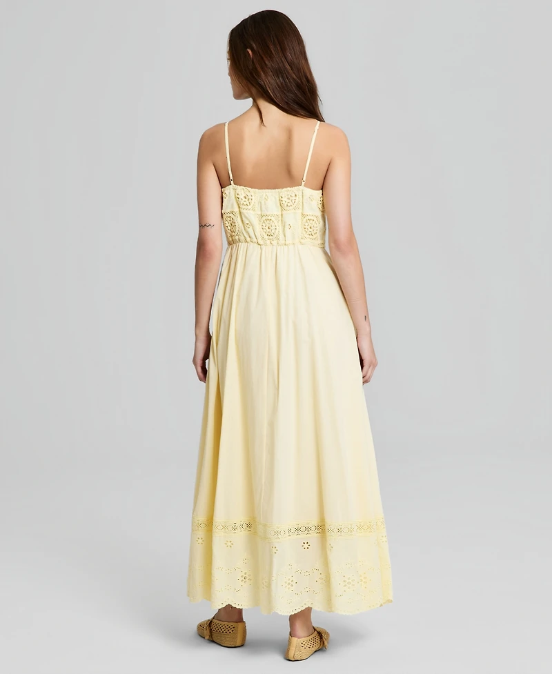 And Now This Women's Cotton Patchwork Top Maxi Dress, Macy's Exclusive