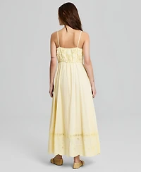 And Now This Women's Cotton Patchwork Top Maxi Dress, Macy's Exclusive